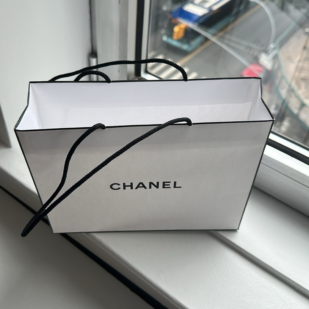 Chanel White Shopping Bag